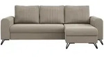 Ecksofa mit Schlaffunktion Axel &brvbar; beige &brvbar; Ma&szlig;e (cm): B: 242 H: 90