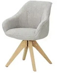 Drehsessel &brvbar; grau &brvbar; Ma&szlig;e (cm): B: 60 H: 83 T: 65.0