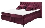 Kollektion Kraft Boxspringbett Pembroke &brvbar; rot &brvbar; Ma&szlig;e (cm): B: 200 H: 121