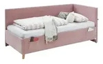 Polsterbett in Cord &brvbar; rosa/pink &brvbar; Ma&szlig;e (cm): B: 100 H: 90