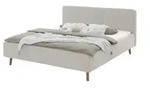 Polsterbett mit Bettkasten &brvbar; beige &brvbar; Ma&szlig;e (cm): B: 201 H: 105