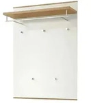 Garderobenpaneel &brvbar; wei&szlig; &brvbar; Holzwerkstoff &brvbar; Ma&szlig;e (cm): B: 80 H: 109 T: 27.0