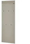 Garderobenpaneel &brvbar; beige &brvbar; Glas,Holzwerkstoff &brvbar; Ma&szlig;e (cm): B: 60 H: 170...