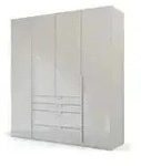 Dreht&uuml;renschrank Port Talbot &brvbar; grau &brvbar; Ma&szlig;e (cm): B: 201 H: 223