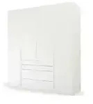 Dreht&uuml;renschrank Port Talbot &brvbar; wei&szlig; &brvbar; Ma&szlig;e (cm): B: 201 H: 223