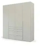 Dreht&uuml;renschrank Port Talbot &brvbar; grau &brvbar; Ma&szlig;e (cm): B: 201 H: 223