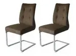 by Living Freischwinger 2er-Set &brvbar; braun &brvbar; Ma&szlig;e (cm): B: 47 H: 96