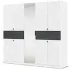 Dreht&uuml;renschrank Thurso &brvbar; wei&szlig; &brvbar; Ma&szlig;e (cm): B: 226 H: 210