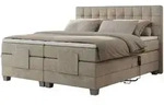 Motor Boxspringbett mit Bettkasten &brvbar; beige &brvbar; Ma&szlig;e (cm): B: 168 H: 118