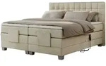 Motor Boxspringbett mit Bettkasten &brvbar; beige &brvbar; Ma&szlig;e (cm): B: 188 H: 118