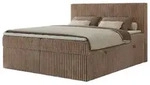 Boxbett mit Bettkasten &brvbar; braun &brvbar; Ma&szlig;e (cm): B: 184 H: 119