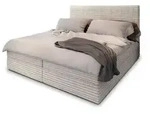 MASSENO Boxbett mit Bettkasten &brvbar; creme &brvbar; Ma&szlig;e (cm): B: 180 H: 98