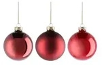 Weihnachtskugeln 16er Set &brvbar; rot &brvbar; Glas,Aluminium &Oslash;: 8.0