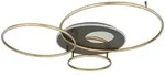 Globo Lighting Deckenleuchte &brvbar; gold &brvbar; Ma&szlig;e (cm): B: 126,4 H: 13