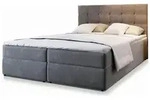 MASSENO Boxbett mit Bettkasten &brvbar; grau &brvbar; Ma&szlig;e (cm): B: 180 H: 98