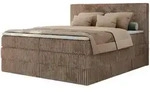 Boxspringbett mit Bettkasten &brvbar; braun &brvbar; Ma&szlig;e (cm): B: 186 H: 119