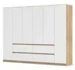 Dreht&uuml;renschrank Wigan &brvbar; braun &brvbar; Ma&szlig;e (cm): B: 271 H: 210