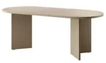 Selsey Esstisch oval &brvbar; beige &brvbar; Ma&szlig;e (cm): B: 90 H: 75