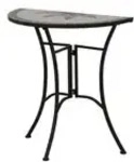 Siena Garden Tisch &brvbar; schwarz &brvbar; Ma&szlig;e (cm): B: 70 H: 71,5