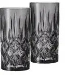 Nachtmann Longdrinkgl&auml;ser 2er Set Noblesse &brvbar; grau &brvbar; Glas &brvbar; Ma&szlig;e (cm): B: 7,8 H: