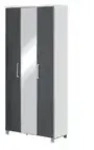 Dielenschrank &brvbar; grau &brvbar; Ma&szlig;e (cm): B: 90 H: 193 T: 37.0