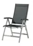 Sieger Klappsessel &brvbar; grau &brvbar; Ma&szlig;e (cm): B: 62 H: 109