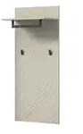 Garderobenpaneel &brvbar; beige &brvbar; Holzwerkstoff &brvbar; Ma&szlig;e (cm): B: 60 H: 140 T: 35.0