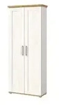 Garderobenschrank &brvbar; holzfarben &brvbar; Ma&szlig;e (cm): B: 80 H: 196