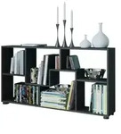 Standregal &brvbar; schwarz &brvbar; Ma&szlig;e (cm): B: 117 H: 62 T: 20.0