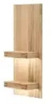 Woodford Wandregal Monta &brvbar; holzfarben &brvbar; Ma&szlig;e (cm): B: 50 H: 115 T: 25.0