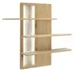 Woodford Wandregal Astoria &brvbar; holzfarben &brvbar; Ma&szlig;e (cm): B: 121 H: 115 T: 26.0