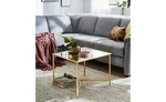 Beistelltisch &brvbar; gold &brvbar; Ma&szlig;e (cm): B: 60 H: 45