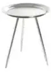 Beistelltisch &brvbar; silber &brvbar; Ma&szlig;e (cm): H: 47 &Oslash;: 38.0