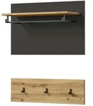 Garderobenpaneel Canu &brvbar; holzfarben &brvbar; Holzwerkstoff &brvbar; Ma&szlig;e (cm): B: 80 H: 73 T: