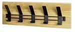 Garderobenleiste &brvbar; holzfarben &brvbar; Massivholz,Metall &brvbar; Ma&szlig;e (cm): B: 60 H: 20 T:
