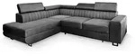 MASSENO Ecksofa mit Schlaffunktion Nola &brvbar; grau &brvbar; Ma&szlig;e (cm): B: 253 H: 88