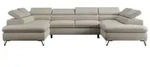 Wohnlandschaft Peter &brvbar; beige &brvbar; Ma&szlig;e (cm): B: 346 H: 76