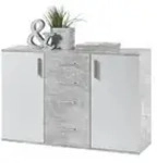 Sideboard &brvbar; grau &brvbar; Ma&szlig;e (cm): B: 120 H: 82 T: 35.0