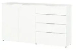 Primo Sideboard Levi &brvbar; wei&szlig; &brvbar; Ma&szlig;e (cm): B: 184 H: 102 T: 42.0