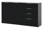 Primo Sideboard Levi &brvbar; schwarz &brvbar; Ma&szlig;e (cm): B: 184 H: 102 T: 42.0