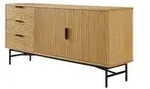 Sideboard &brvbar; holzfarben &brvbar; Ma&szlig;e (cm): B: 160 H: 75