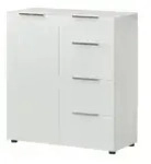 Sideboard &brvbar; wei&szlig; &brvbar; Ma&szlig;e (cm): B: 90 H: 99 T: 40.0