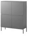 Selsey Highboard &brvbar; schwarz &brvbar; Ma&szlig;e (cm): B: 100 H: 122