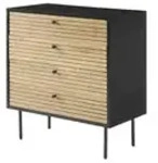 Kommode &brvbar; holzfarben &brvbar; Ma&szlig;e (cm): B: 80 H: 85