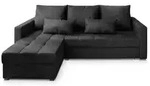 MASSENO Ecksofa Kos &brvbar; schwarz &brvbar; Ma&szlig;e (cm): B: 220 H: 85
