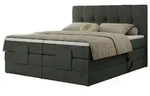 Motor Boxspringbett mit Bettkasten &brvbar; grau &brvbar; Ma&szlig;e (cm): B: 208 H: 124