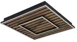 Globo Lighting Deckenleuchte &brvbar; schwarz &brvbar; Ma&szlig;e (cm): B: 45 H: 6