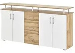 Sideboard &brvbar; holzfarben &brvbar; Ma&szlig;e (cm): B: 178 H: 90 T: 40.0