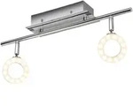 Paul Neuhaus LED- Deckenstrahler 2-flammig IP44 &brvbar; silber &brvbar; Ma&szlig;e (cm): B: 55 H: