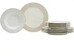 Ritzenhoff & Breker Tafelservice 12-teilig GEO &brvbar; beige &brvbar; Porzellan